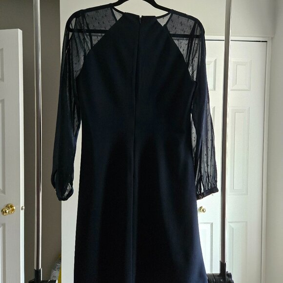 Elegant split sleeve shift dress, navy (Tommy Hilfiger) - Picture 2 of 7